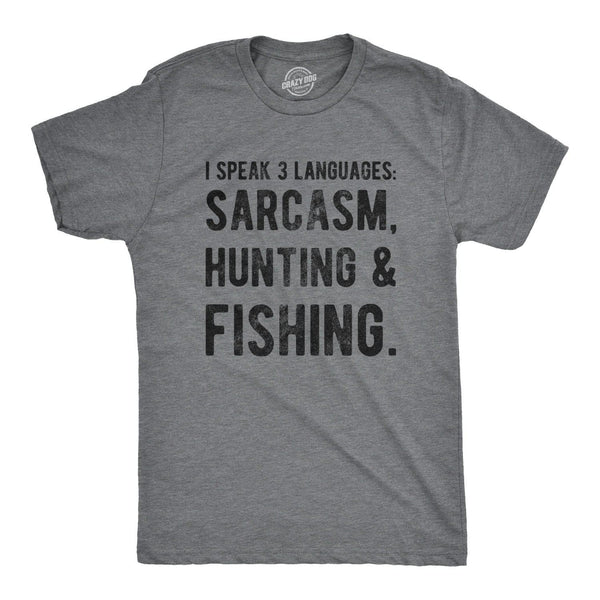 I Speak 3 Languages Men's T Shirt - Crazy Dog T-Shirts