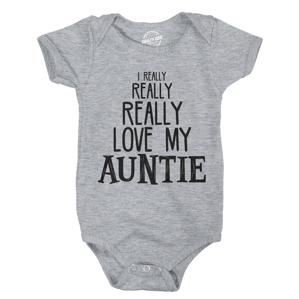 Funny Light Heather Grey Onesie Nerdy Aunt Tee