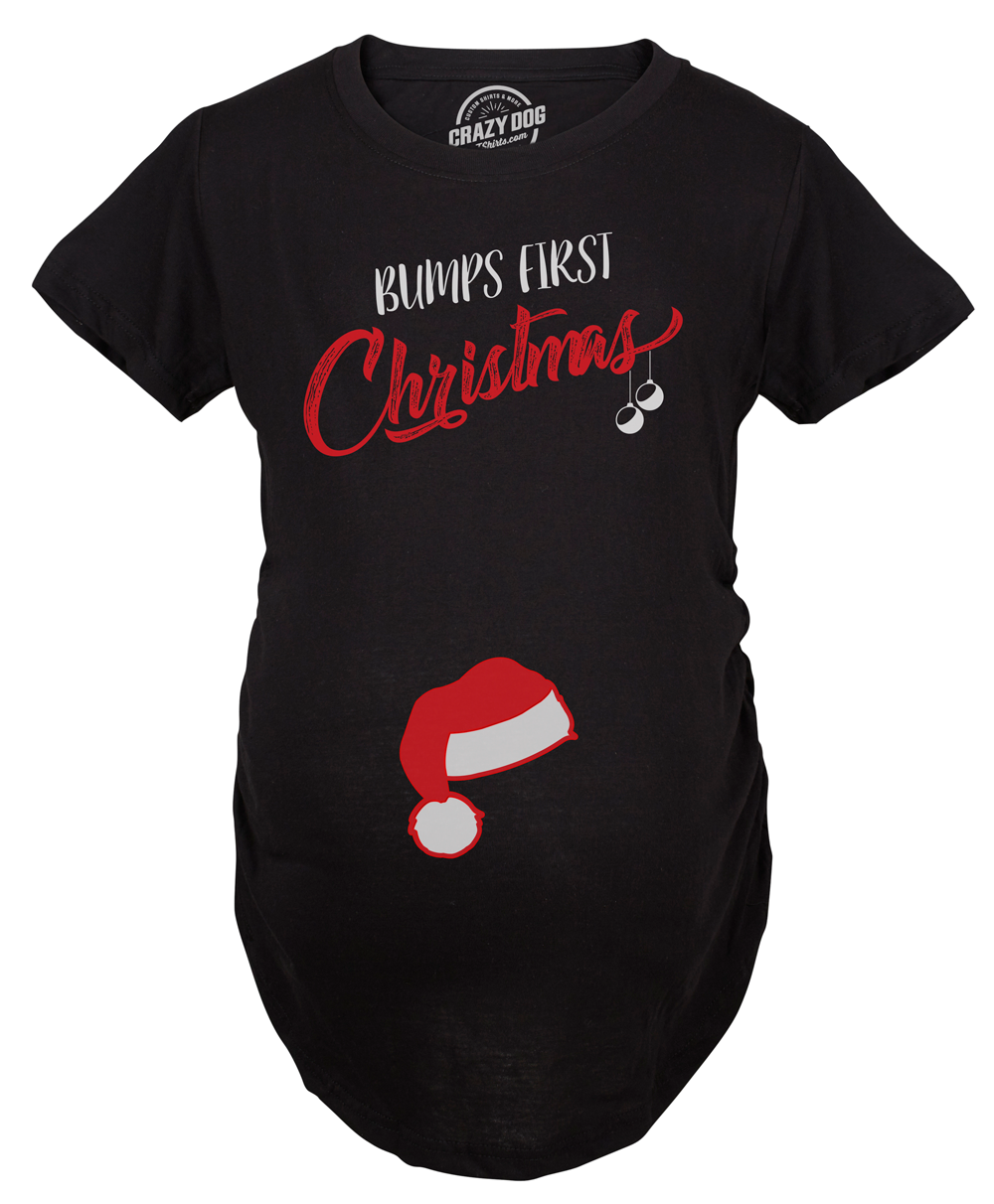 Bump's First Christmas Maternity T Shirt