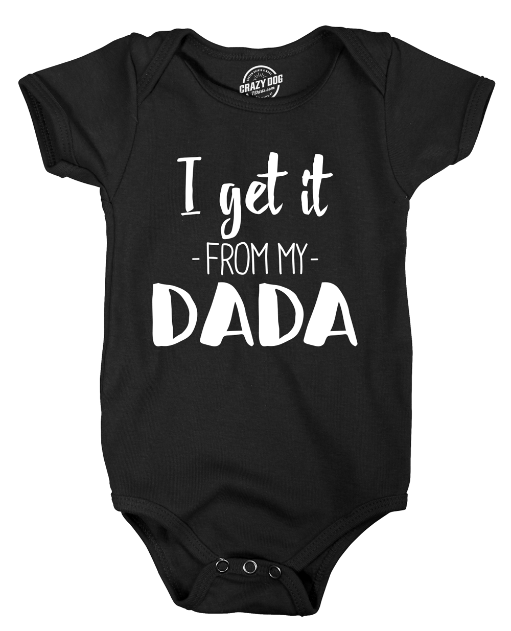 Funny Black Onesie Nerdy Father's Day Music Tee