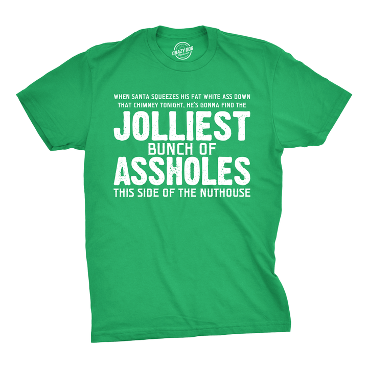 Funny Jolliest Bunch Of Assholes Mens T Shirt Nerdy Christmas TV & Movies Tee