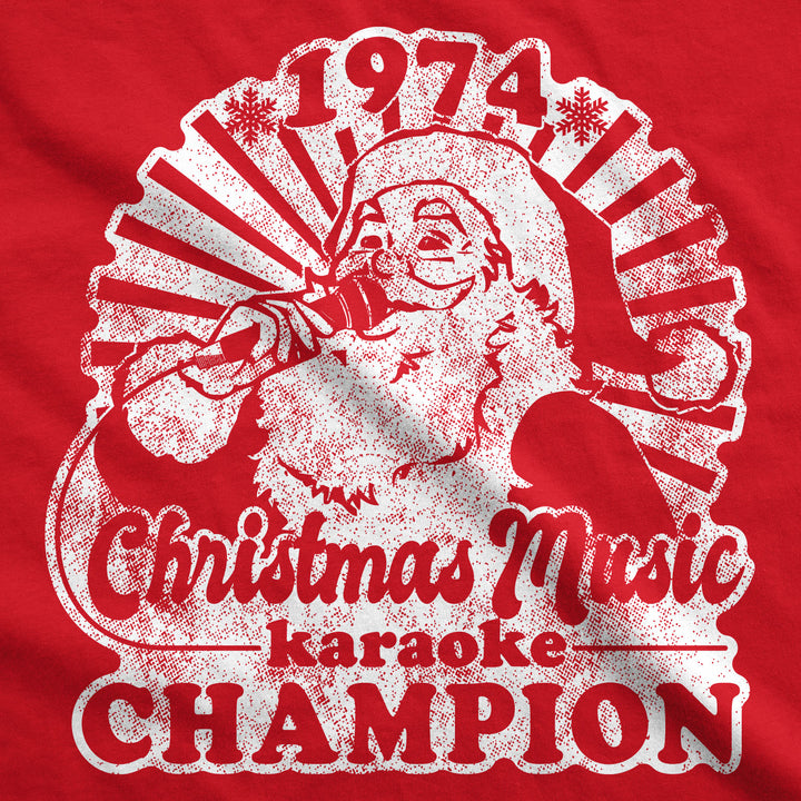 Christmas Music Karaoke Champion Men's T Shirt