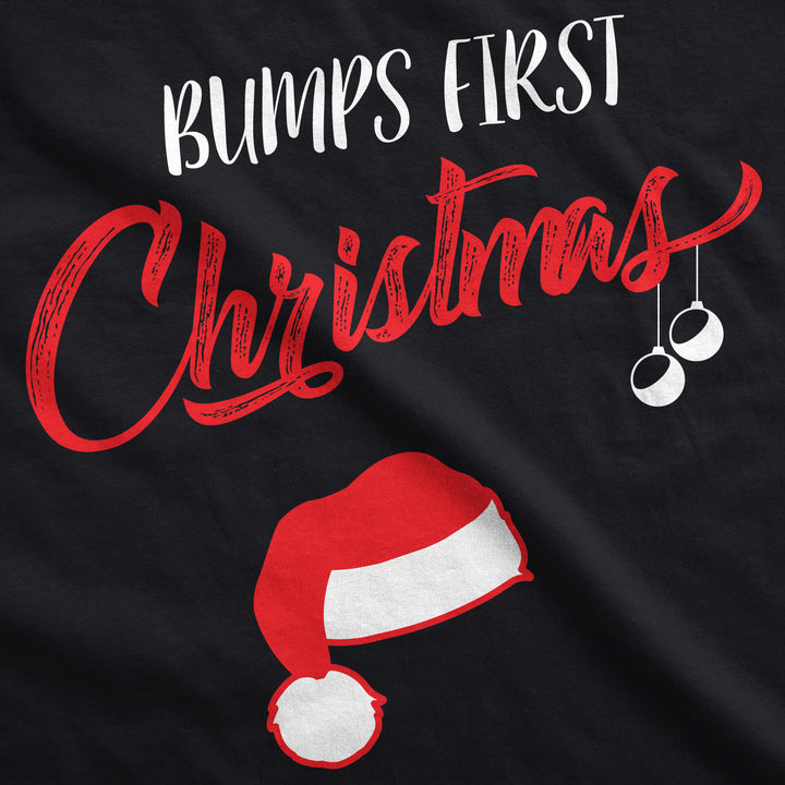 Bump's First Christmas Maternity T Shirt