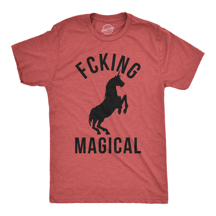 Funny Heather Red Fcking Magical Mens T Shirt Nerdy Tee