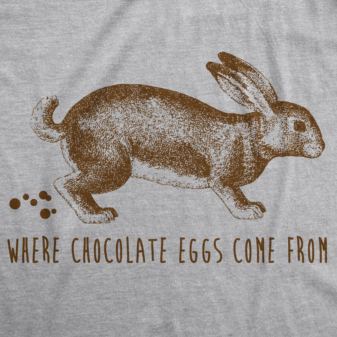 Where Chocolate Eggs Come From Men's T Shirt