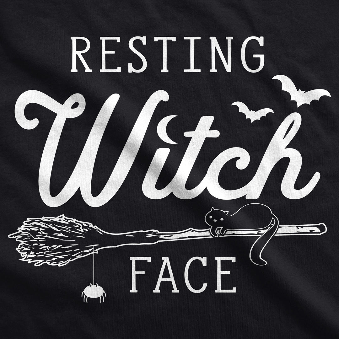 Resting Witch Face Broomstick Women's T Shirt