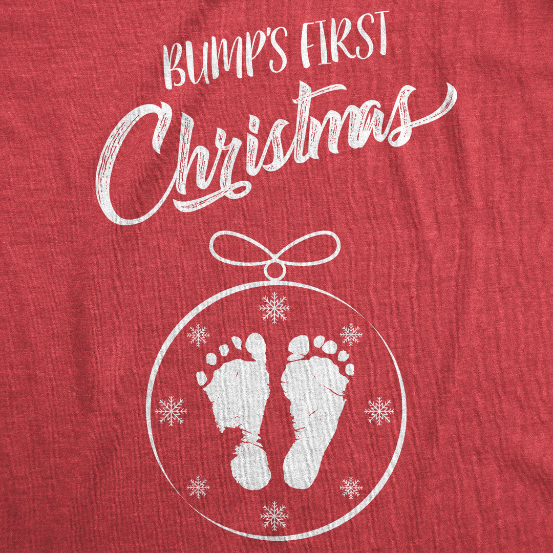 Bump's First Christmas Maternity T Shirt