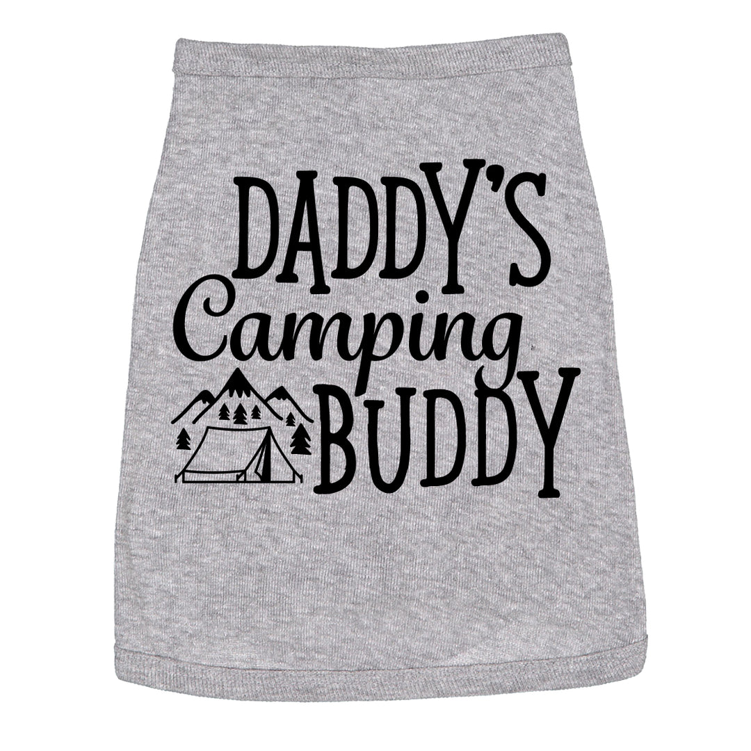 Funny Heather Grey Dog Shirt Nerdy Father's Day Camping Tee