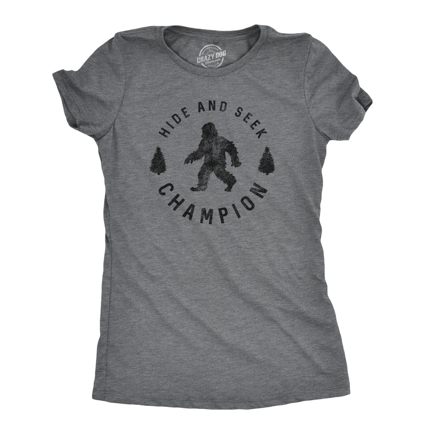 Funny Dark Heather Grey - Hide and Seek Hide And Seek Champion Womens T Shirt Nerdy Tee