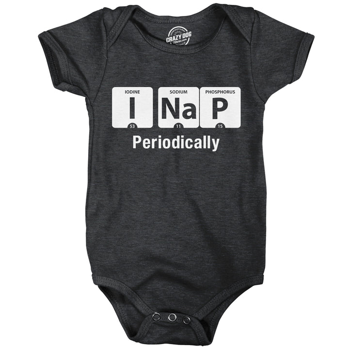 Funny Black I Nap Periodically Onesie Nerdy Science Tee