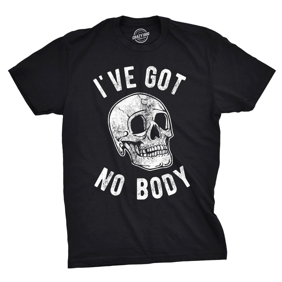 Funny Heather Black - No Body I've Got No Body Mens T Shirt Nerdy Halloween Tee