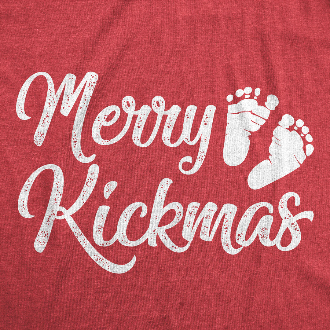 Merry Kickmas Maternity T Shirt