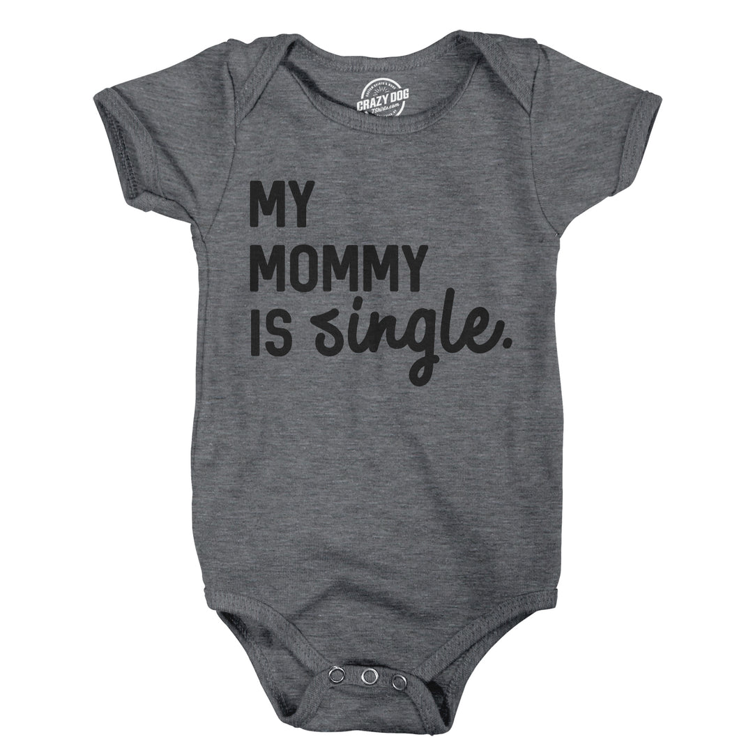 Funny Dark Heather Grey Onesie Nerdy Mother's Day Tee