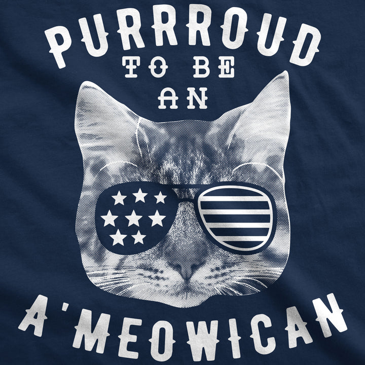 Purrroud To Be An Ameowican Men's T Shirt