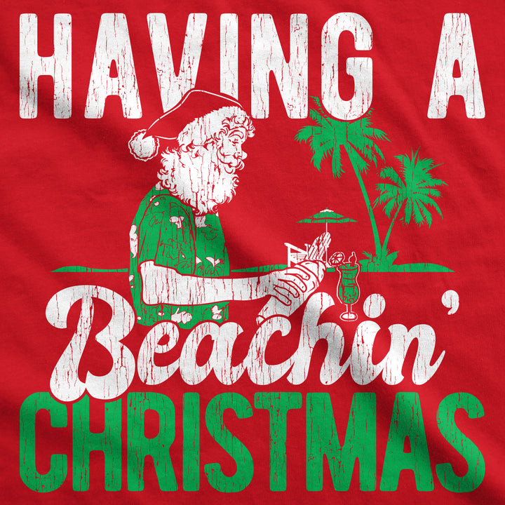 Having A Beachin Christmas Men's T Shirt