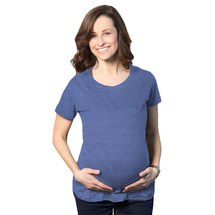 Funny Heather Royal Maternity T Shirt Nerdy Tee