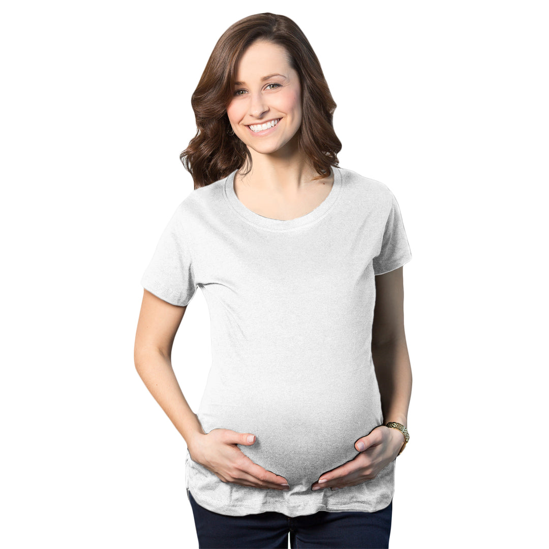 Funny White Maternity T Shirt Nerdy Tee