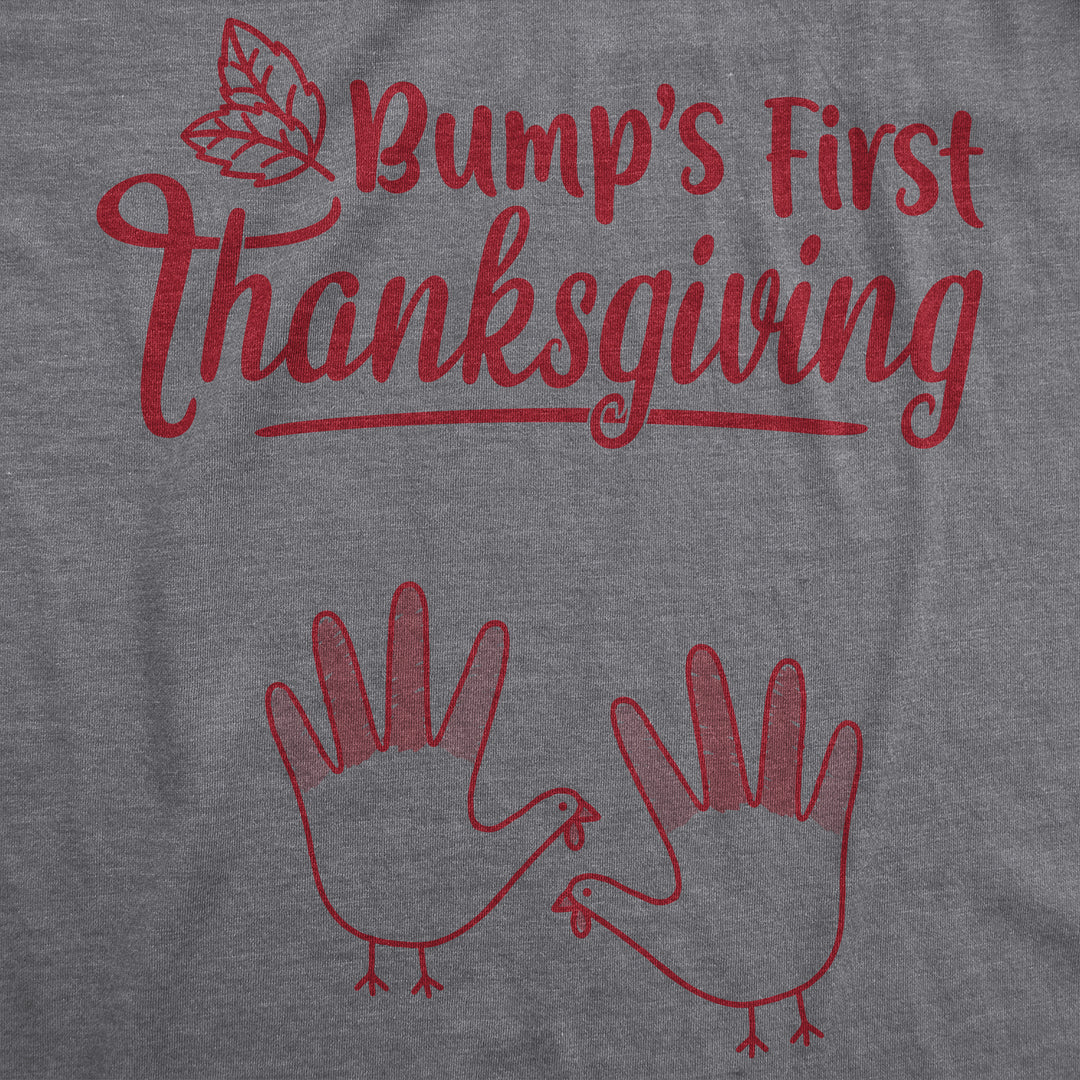 Bump's First Thanksgiving Maternity T Shirt