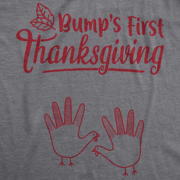 Bump's First Thanksgiving Maternity T Shirt