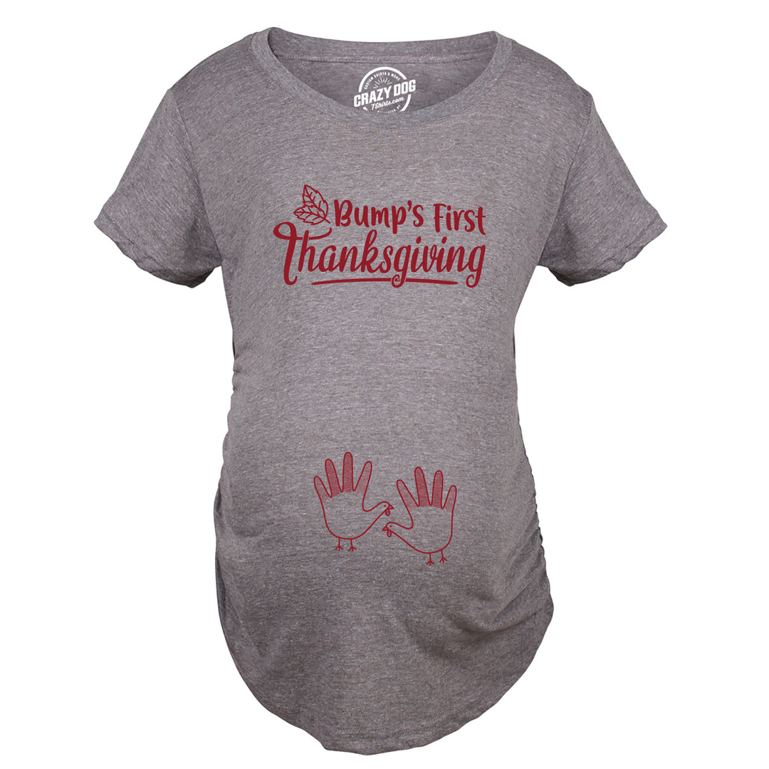 Bump's First Thanksgiving Maternity T Shirt