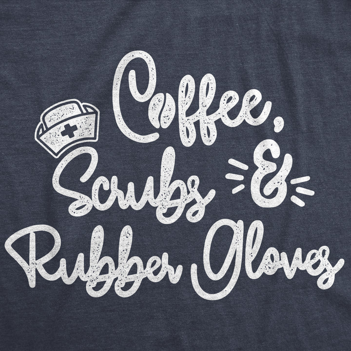 Coffee Scrubs Rubber Gloves Women's T Shirt