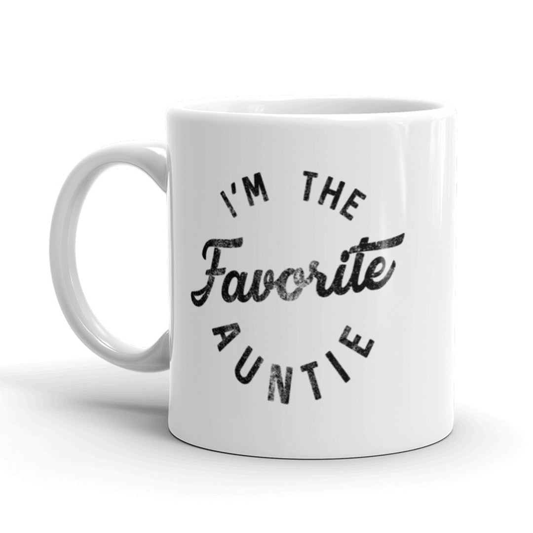 Funny White Favorite Auntie Coffee Mug Nerdy Tee