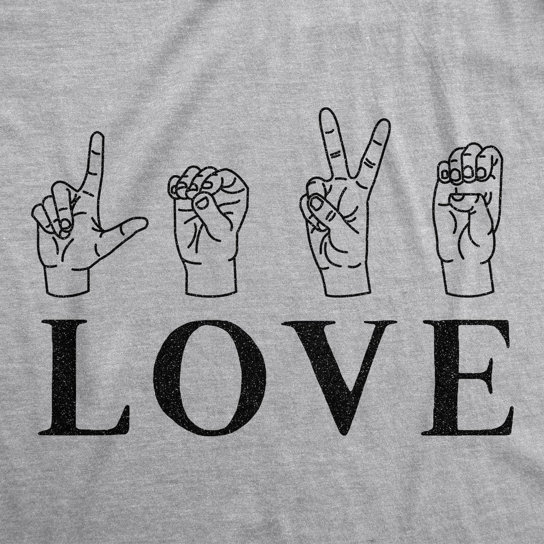 Love Sign Language Women's T Shirt