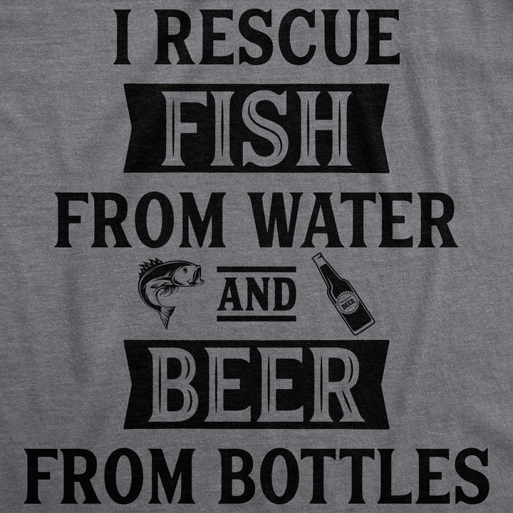 I Rescue Fish And Beer Men's T Shirt