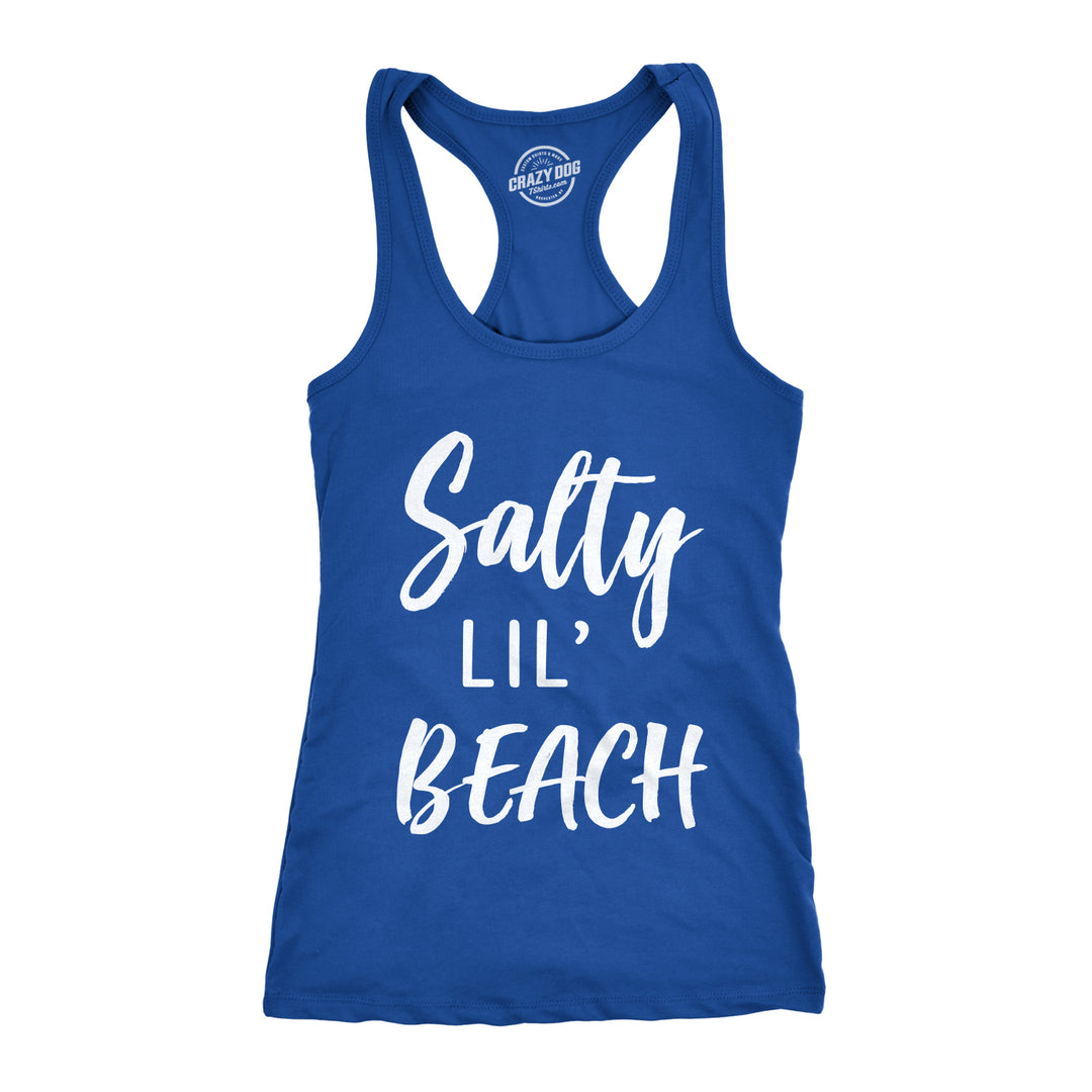 Funny Royal Salty Lil Beach Womens Tank Top Nerdy Vacation Tee