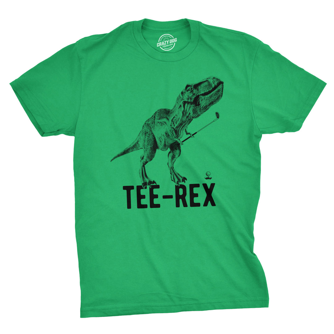 Funny Heather Green - Tee Rex Tee Rex Mens T Shirt Nerdy Dinosaur Golf Tee