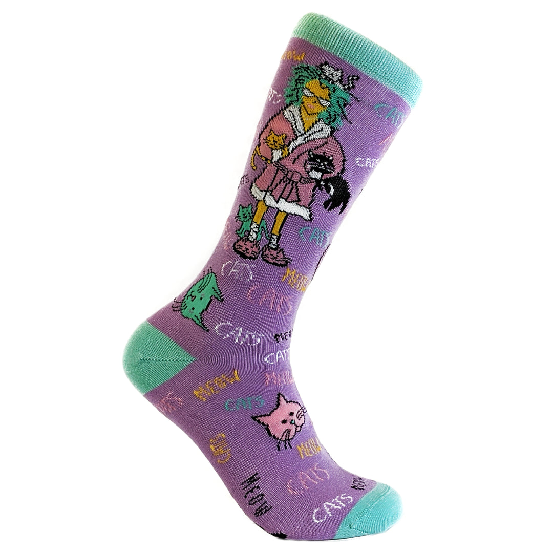 Womens Crazy Cat Lady Socks