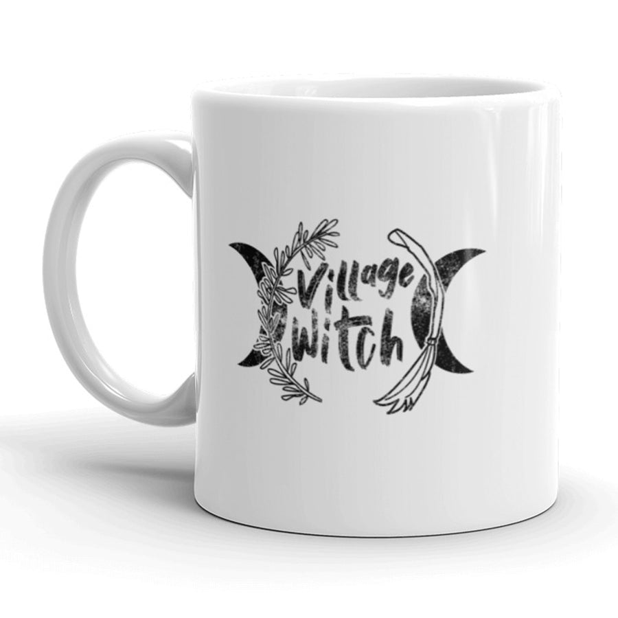 Funny White Village Witch Coffee Mug Nerdy Tee