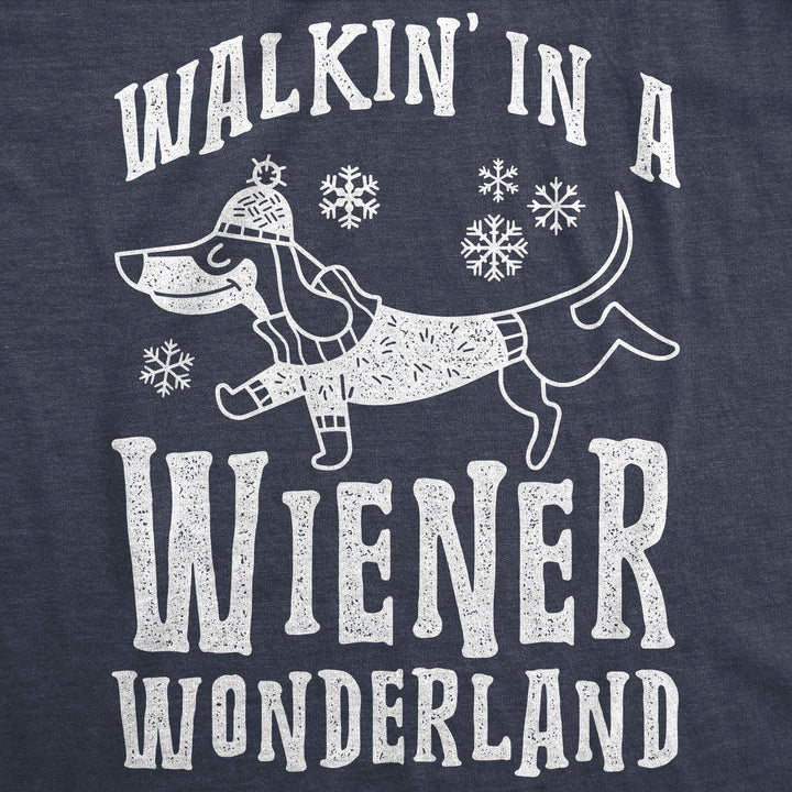 Walkin In A Wiener Wonderland Men's T Shirt