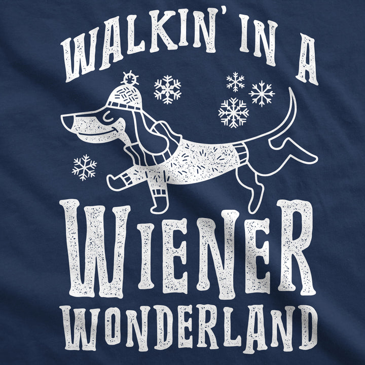 Walkin In A Wiener Wonderland Dog Shirt