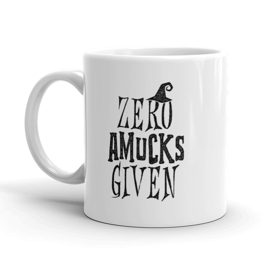 Funny White Zero Amucks Given Coffee Mug Nerdy Tee