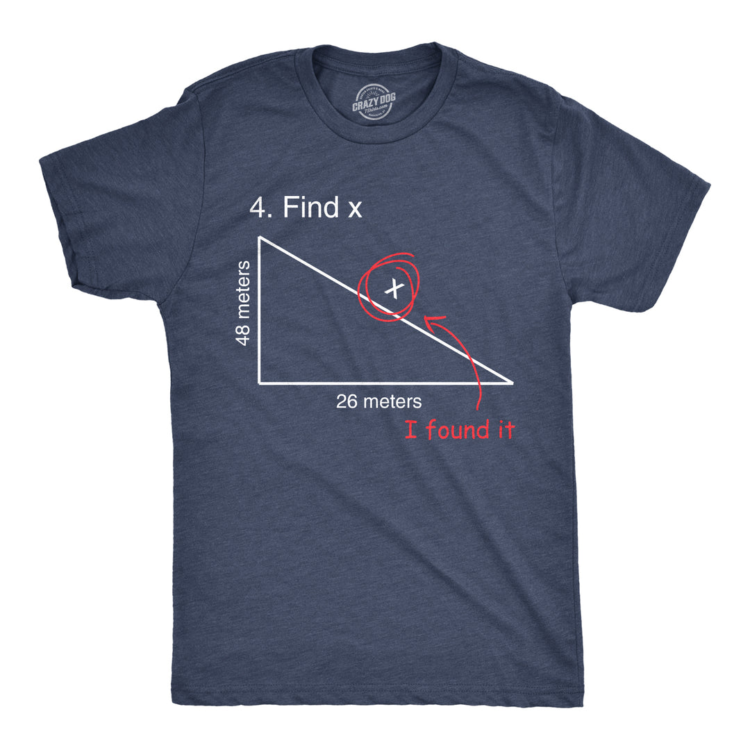 Funny Heather Navy - Find X Find X Mens T Shirt Nerdy Tee