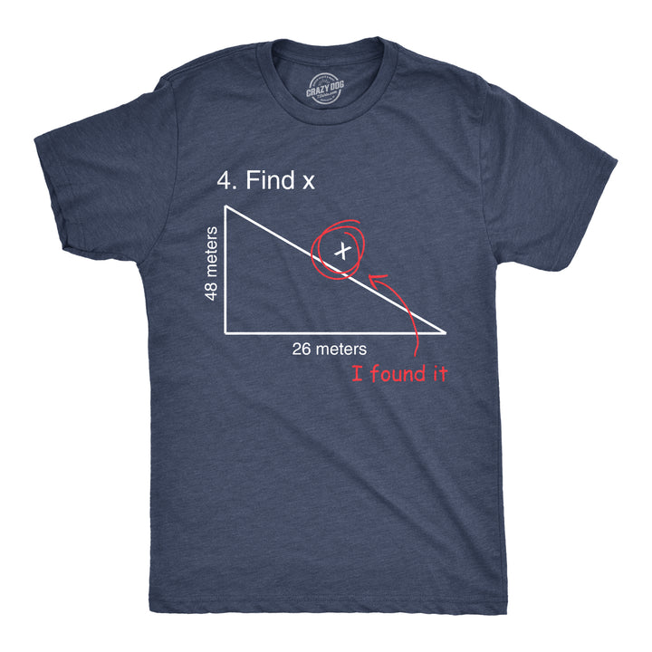 Funny Heather Navy - Find X Find X Mens T Shirt Nerdy Tee