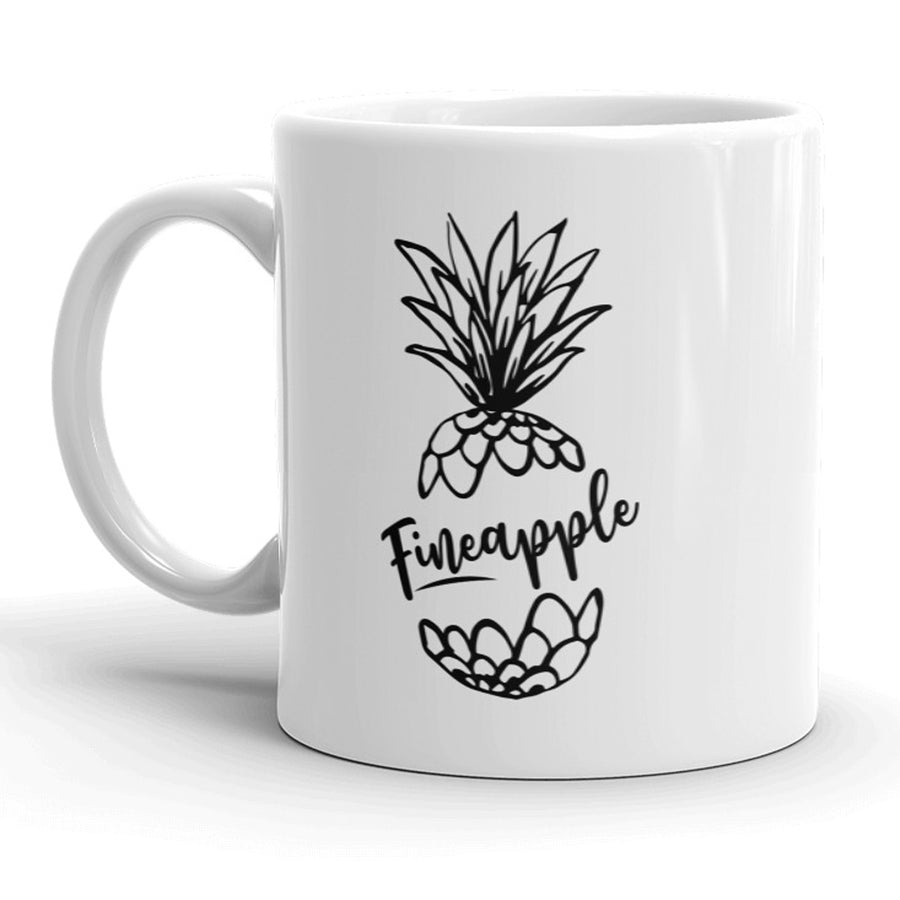 Funny White Fineapple Coffee Mug Nerdy Tee