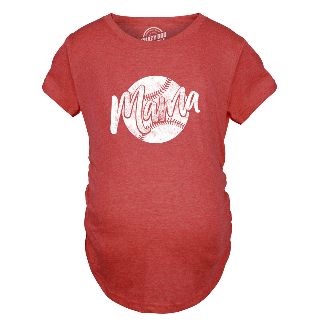 Baseball Mama Maternity T Shirt