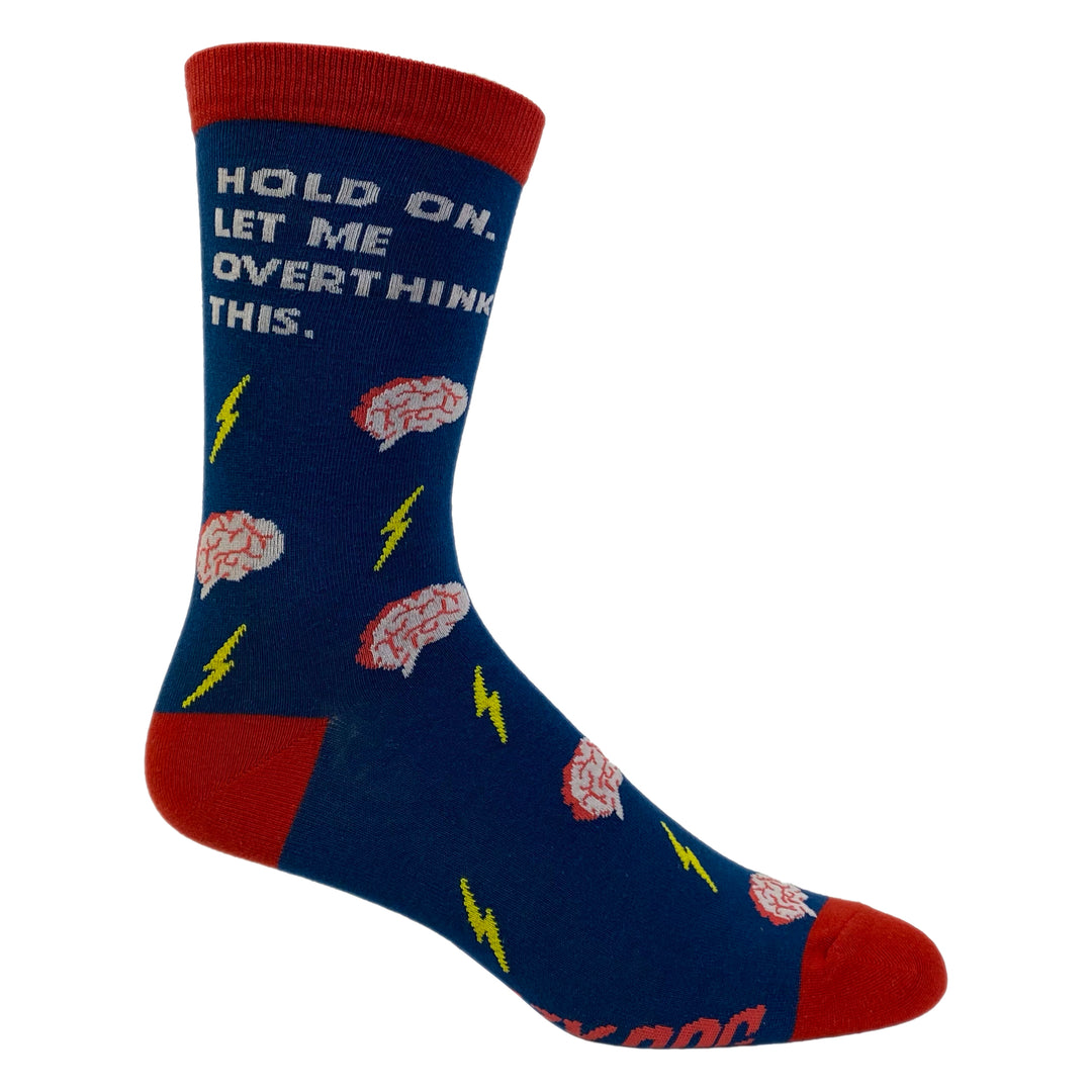 Womens Hold On Let Me Overthink This Socks