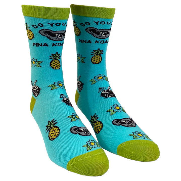 Womens Do You Like Pina Koalas? Socks