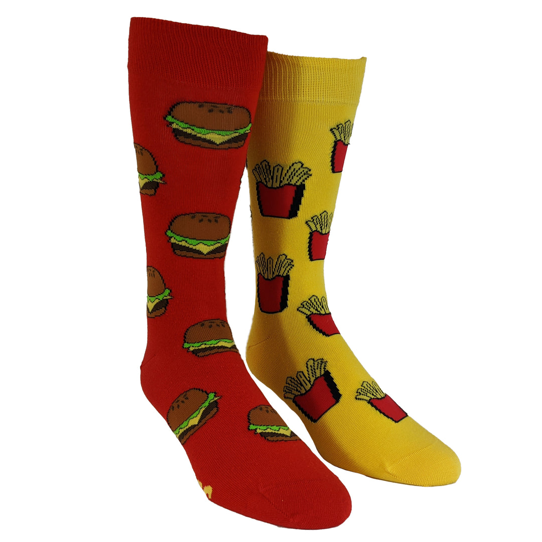 Mens Burgers And Fries Socks