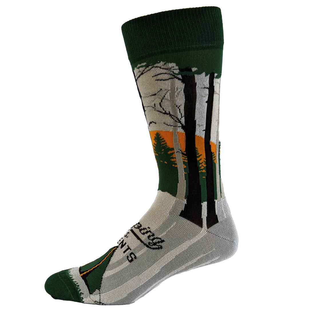 Mens Funny Camping Socks With Awesome Graphics Hiking Socks For Men