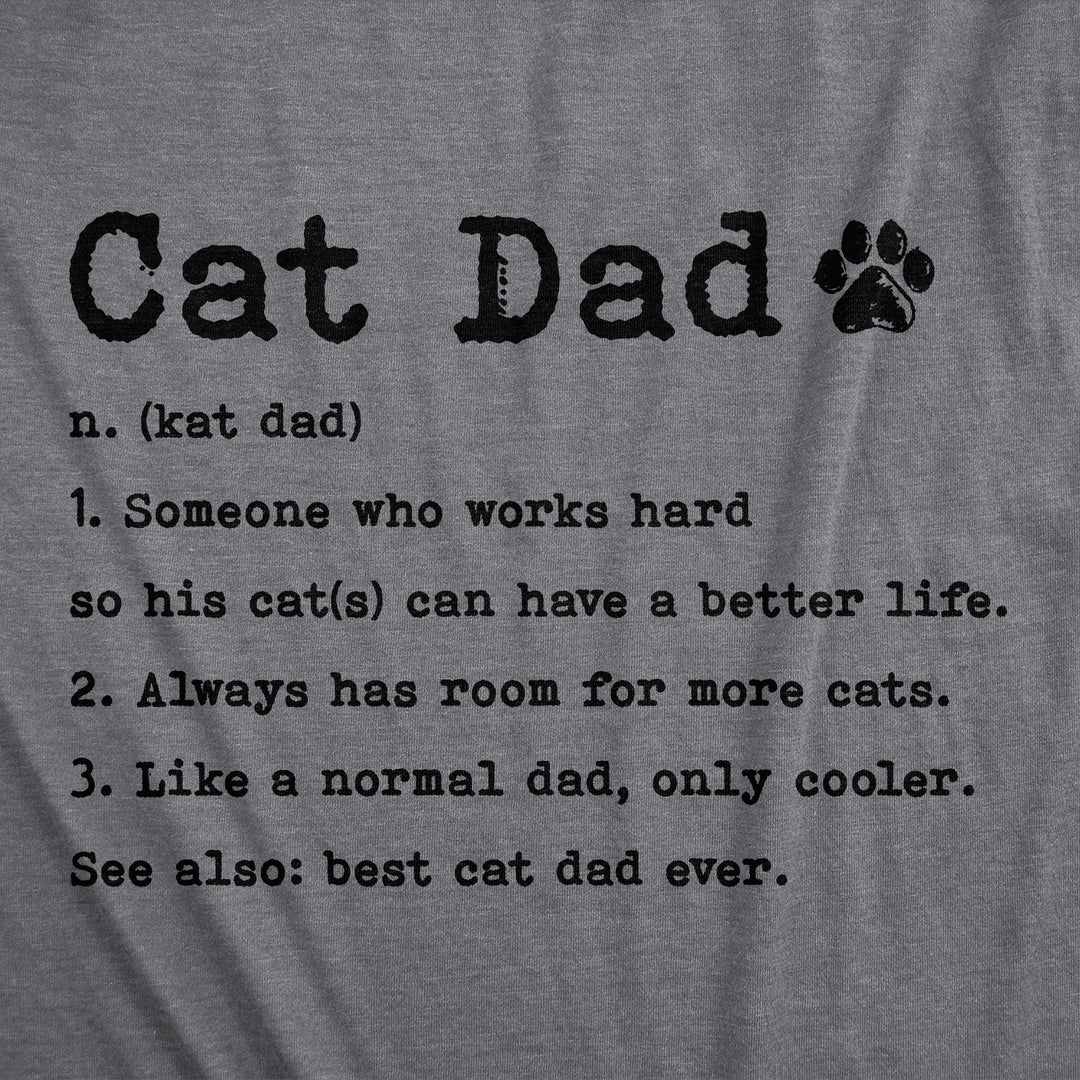 Cat Dad Definition Men's T Shirt