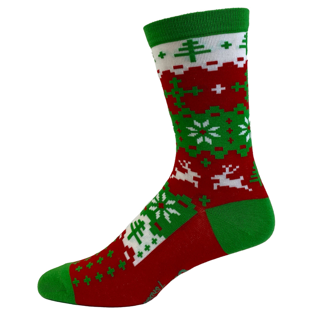 Womens Ugly Christmas Sweater Socks