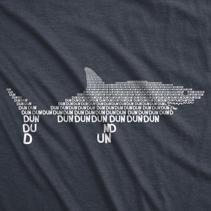 Dun Dun Dun Graphic Shark Text Women's T Shirt