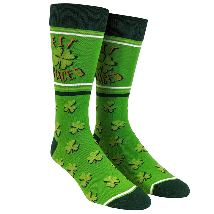 Men's Fit Shaced Socks Funny St Patricks Day Irish Drinking Party Novelty Socks