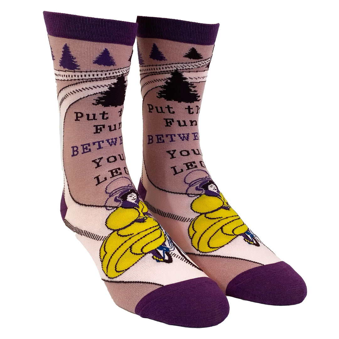 Womens Put The Fun Between Your Legs Socks