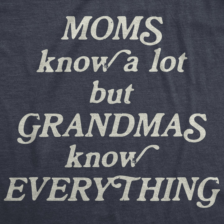 Moms Know A Lot But Grandmas Know Everything Women's T Shirt