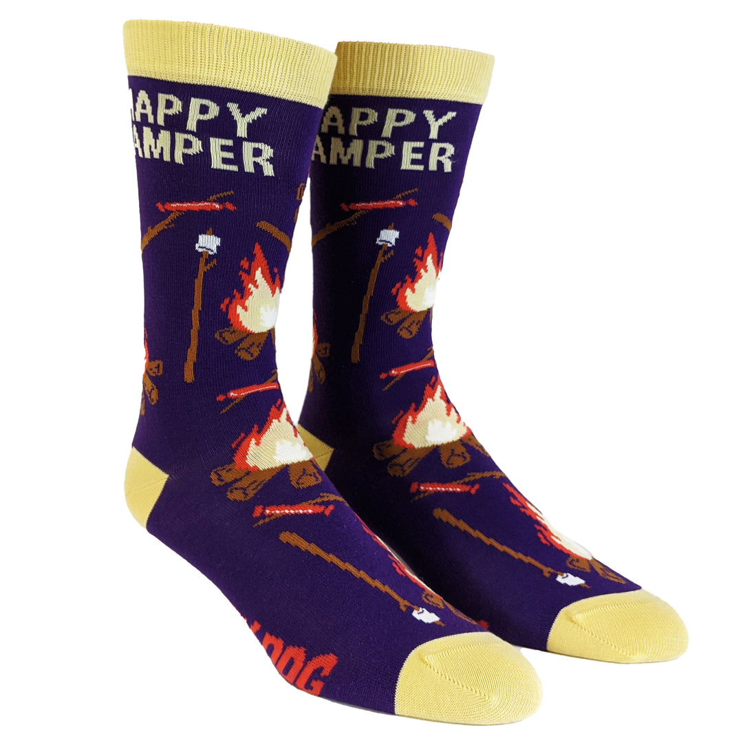 Womens Happy Camper Outdoor Socks